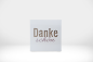 Preview: Karte «Danke» - Weiss
