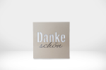 Karte «Danke» - Kraftpapier