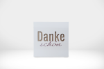 Karte «Danke» - Weiss